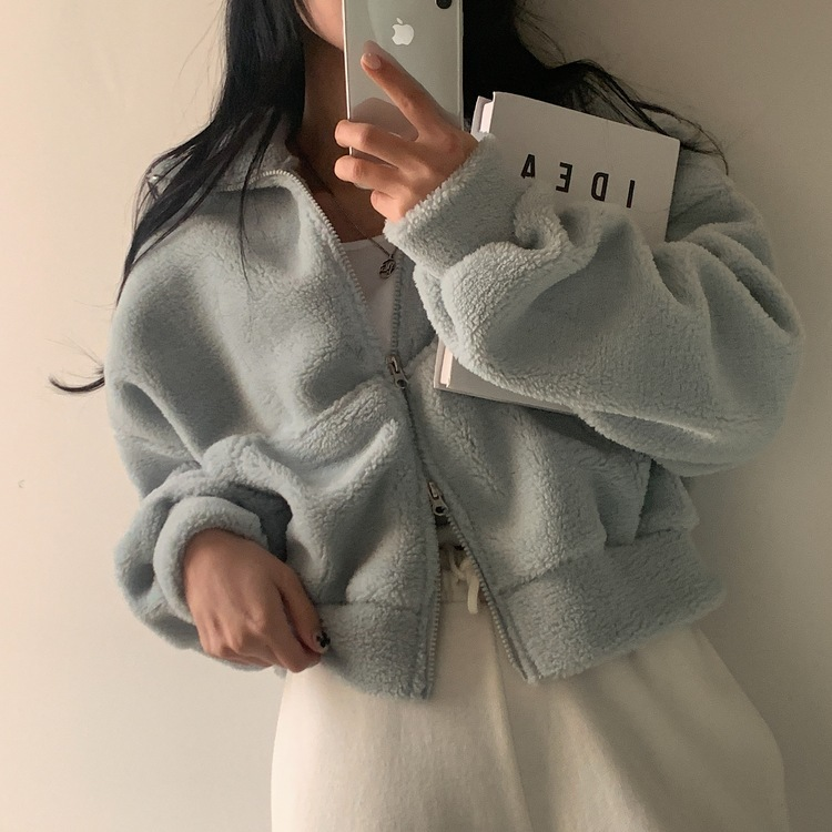 핫팩 양털 투웨이 후리스 밍크집업점퍼 4color