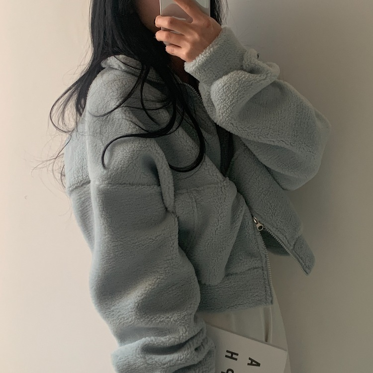 핫팩 양털 투웨이 후리스 밍크집업점퍼 4color