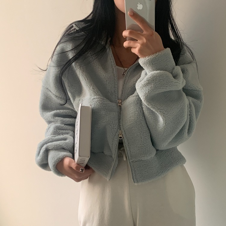 핫팩 양털 투웨이 후리스 밍크집업점퍼 4color