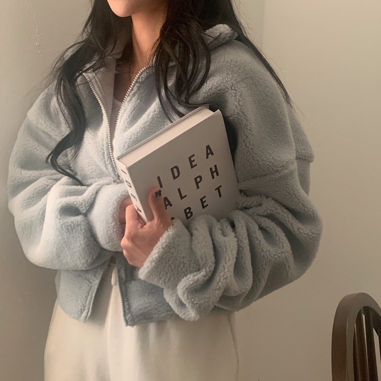 핫팩 양털 투웨이 후리스 밍크집업점퍼 4color