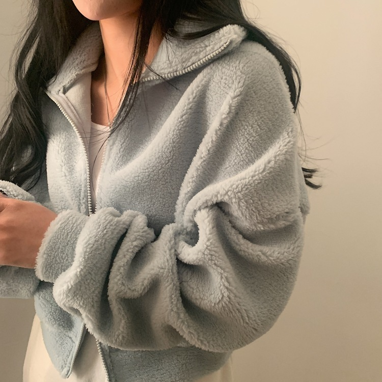 핫팩 양털 투웨이 후리스 밍크집업점퍼 4color