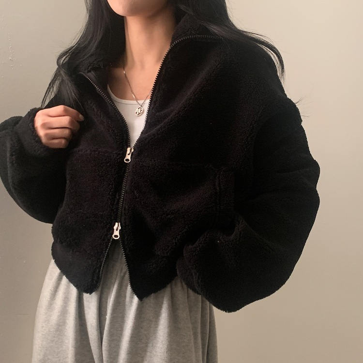 핫팩 양털 투웨이 후리스 밍크집업점퍼 4color