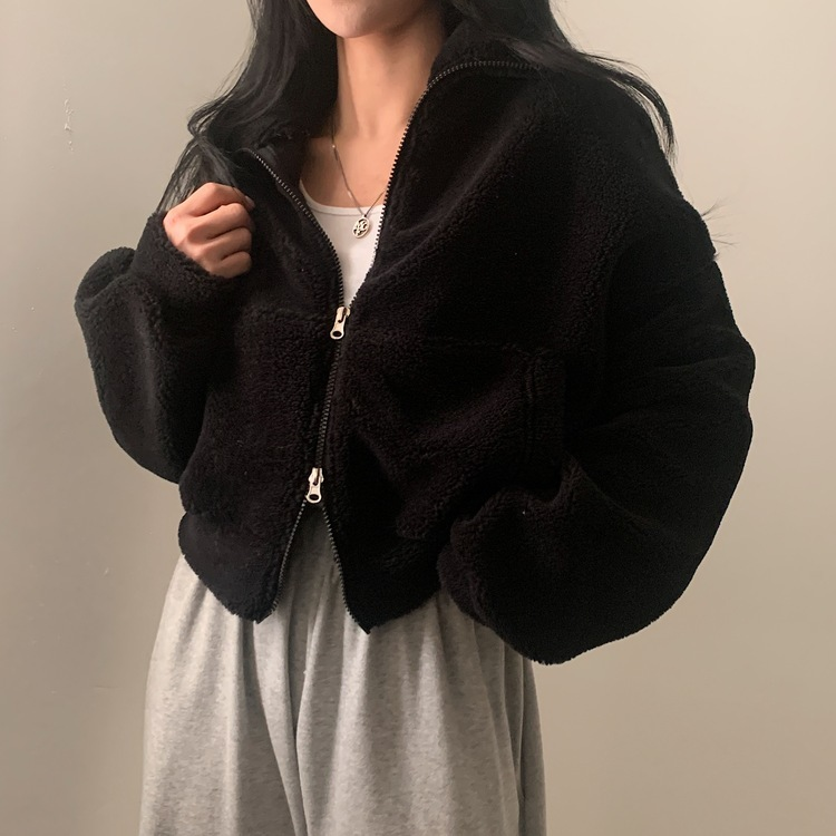 핫팩 양털 투웨이 후리스 밍크집업점퍼 4color