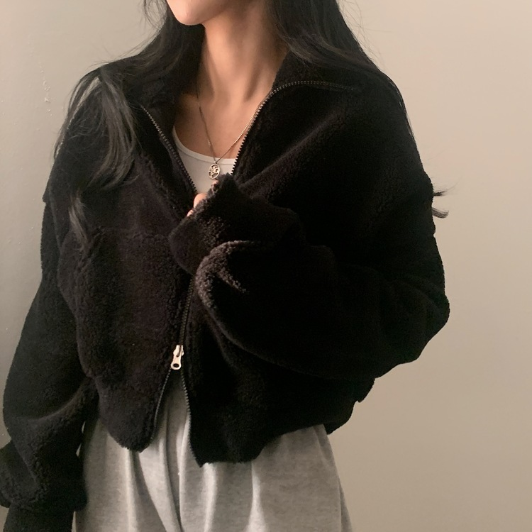 핫팩 양털 투웨이 후리스 밍크집업점퍼 4color