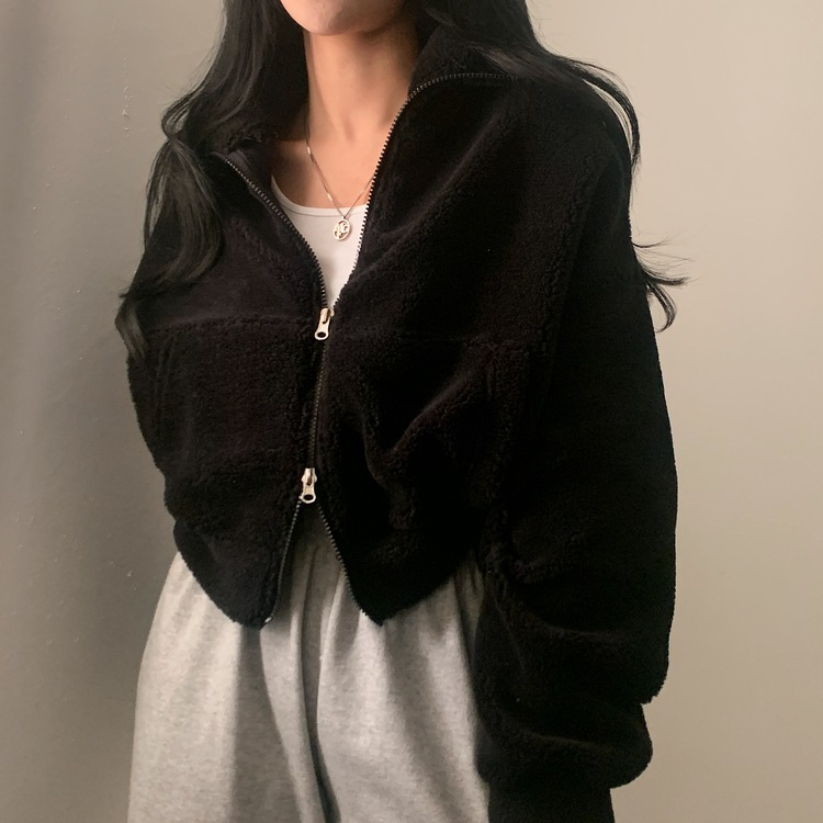 핫팩 양털 투웨이 후리스 밍크집업점퍼 4color