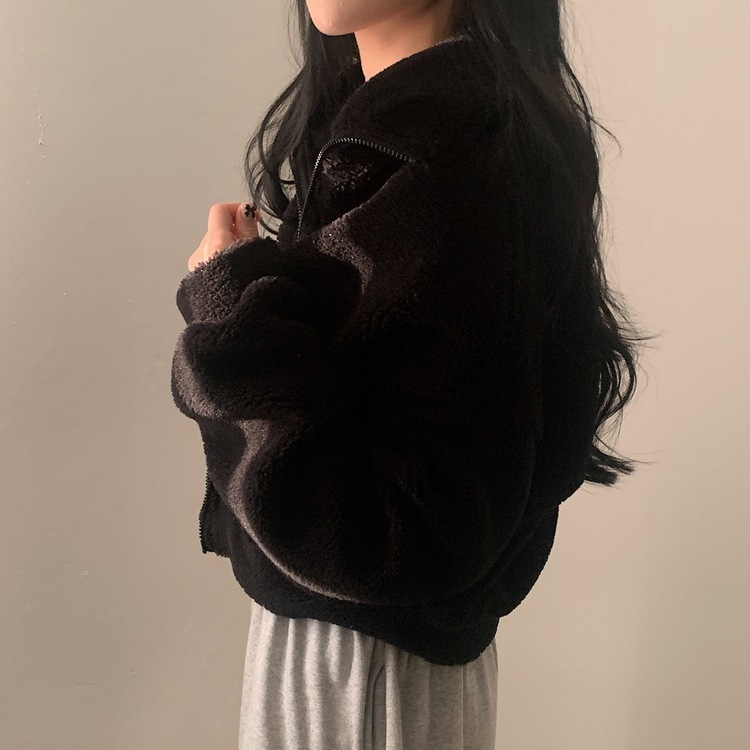 핫팩 양털 투웨이 후리스 밍크집업점퍼 4color