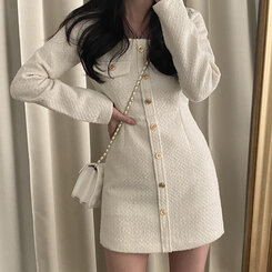 【国内発送/関税込!!】Kate Spade★ツイード ミニワンピース SOP13888 スクエアツイードミニワンピース ミニワンピース