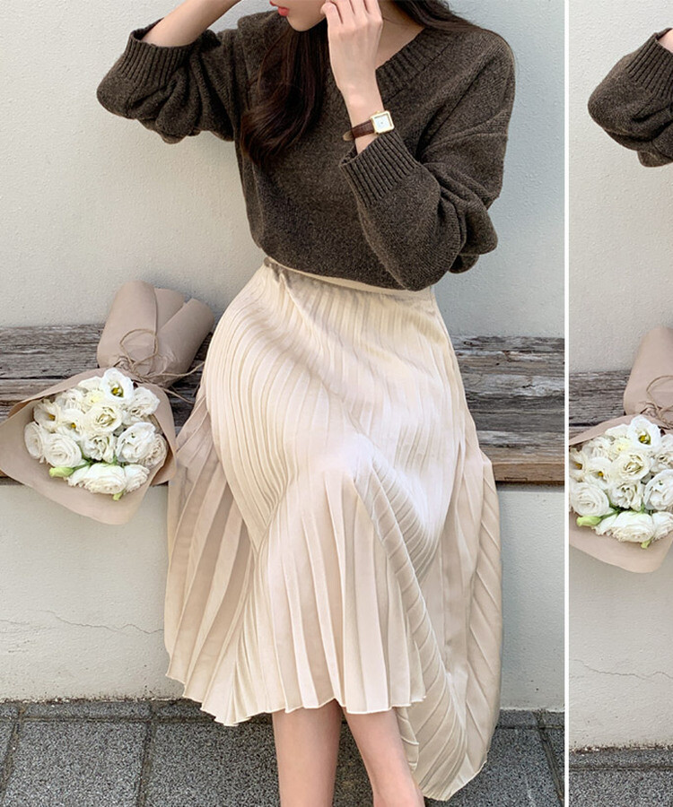 【美品】PLEATS PLEASE　マキシ丈ロングスカート　ベージュ　3 PLEATS PLEASE ISSEY MIYAKE - PLEATS PLEASE(プリーツプリーズ