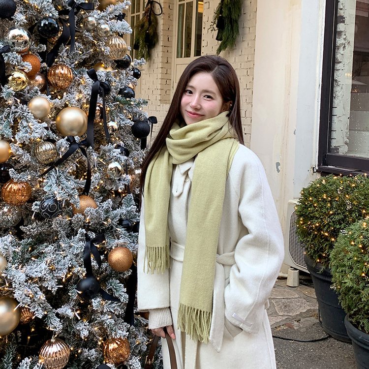 全24カラーロングマフラー  Light Green