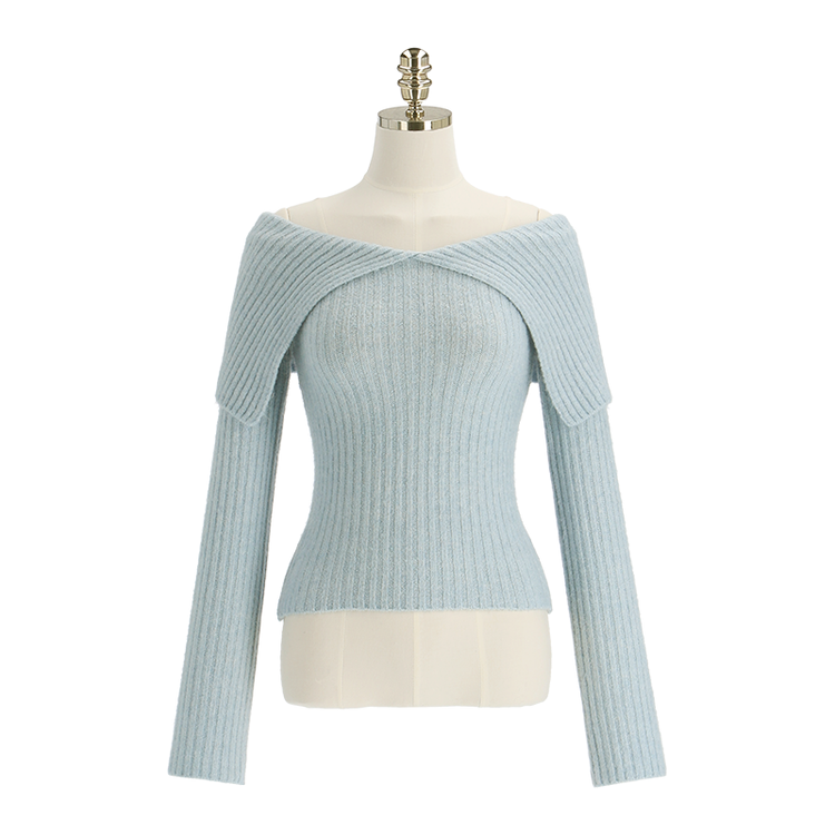 オフショルダーリブニット｜ニット｜韓国ファッション通販 SONA