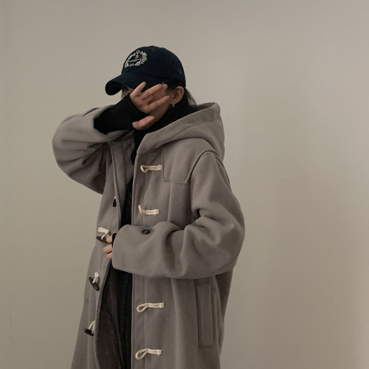 라쿤 누빔 떡볶이 후드 코트자켓 2color