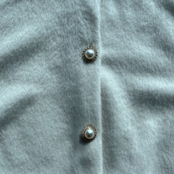 パールボタンクロップカーディガン