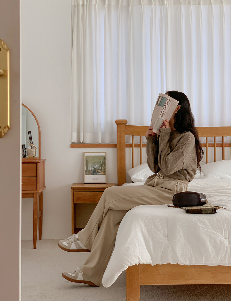 (울10%)르쥬 포근 데일리 컬러 니트 우드