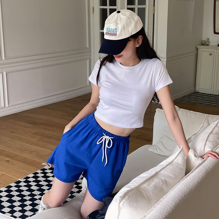 半袖Tシャツ (再入荷)ショートクロップTシャツ IVORY
