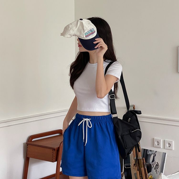 半袖Tシャツ (再入荷)ショートクロップTシャツ IVORY