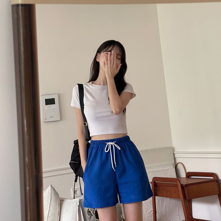 半袖Tシャツ (再入荷)ショートクロップTシャツ IVORY