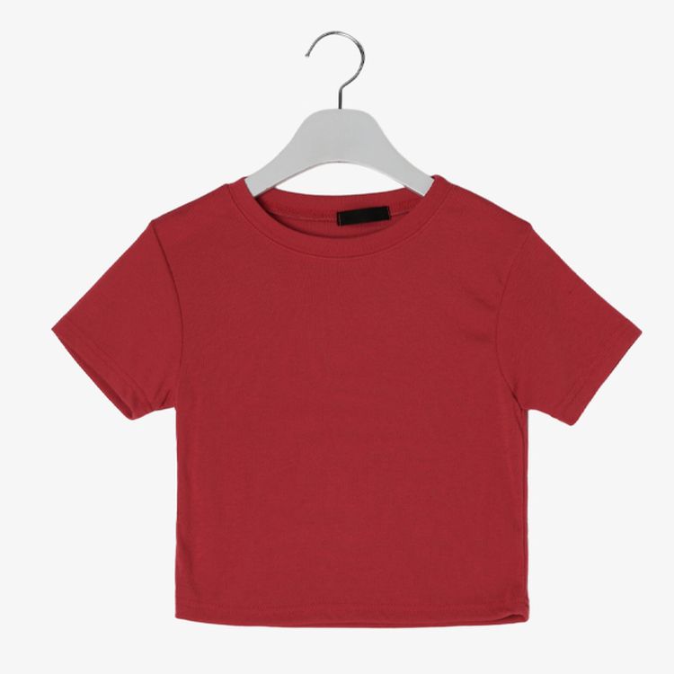 半袖Tシャツ (再入荷)ショートクロップTシャツ