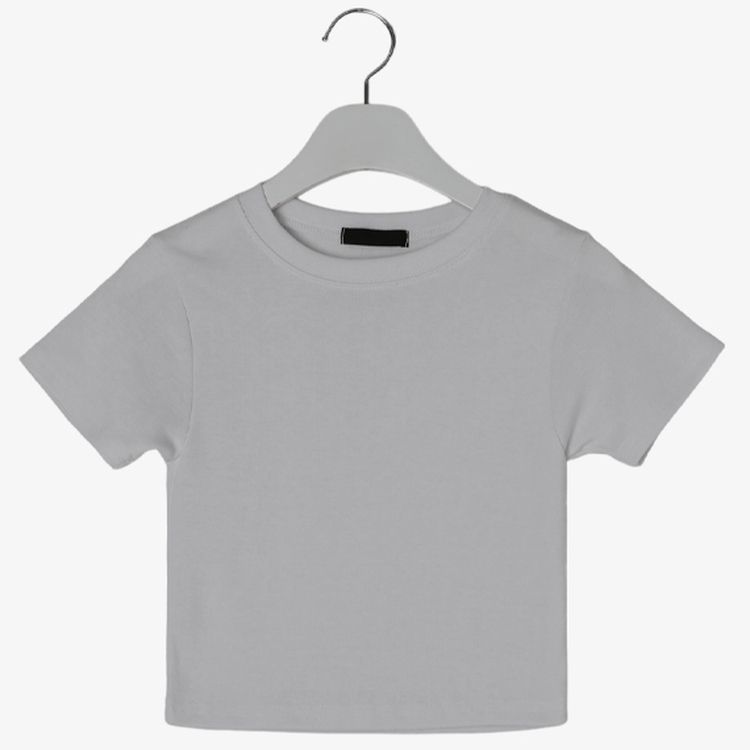 半袖Tシャツ (再入荷)ショートクロップTシャツ