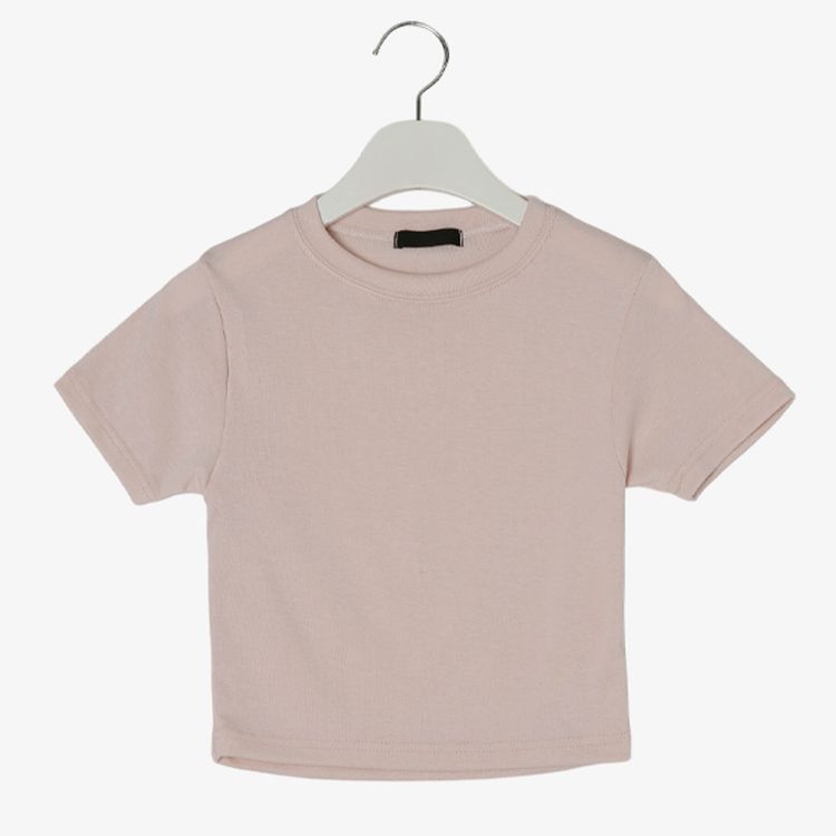 半袖Tシャツ (再入荷)ショートクロップTシャツ