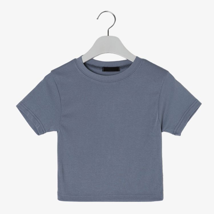 半袖Tシャツ (再入荷)ショートクロップTシャツ