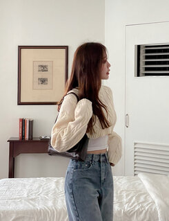 [ビンテージ!しっかり!]ワイドフィットデニムパンツ ライトブルー