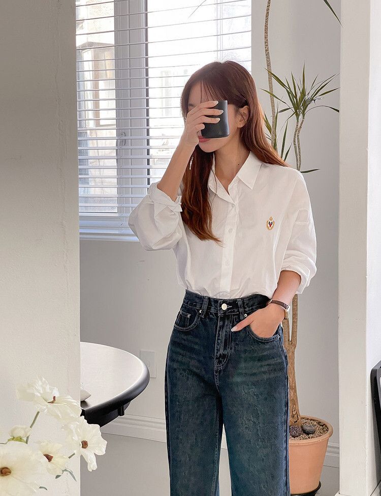 [ビンテージ!しっかり!]ワイドフィットデニムパンツ ディープブルー