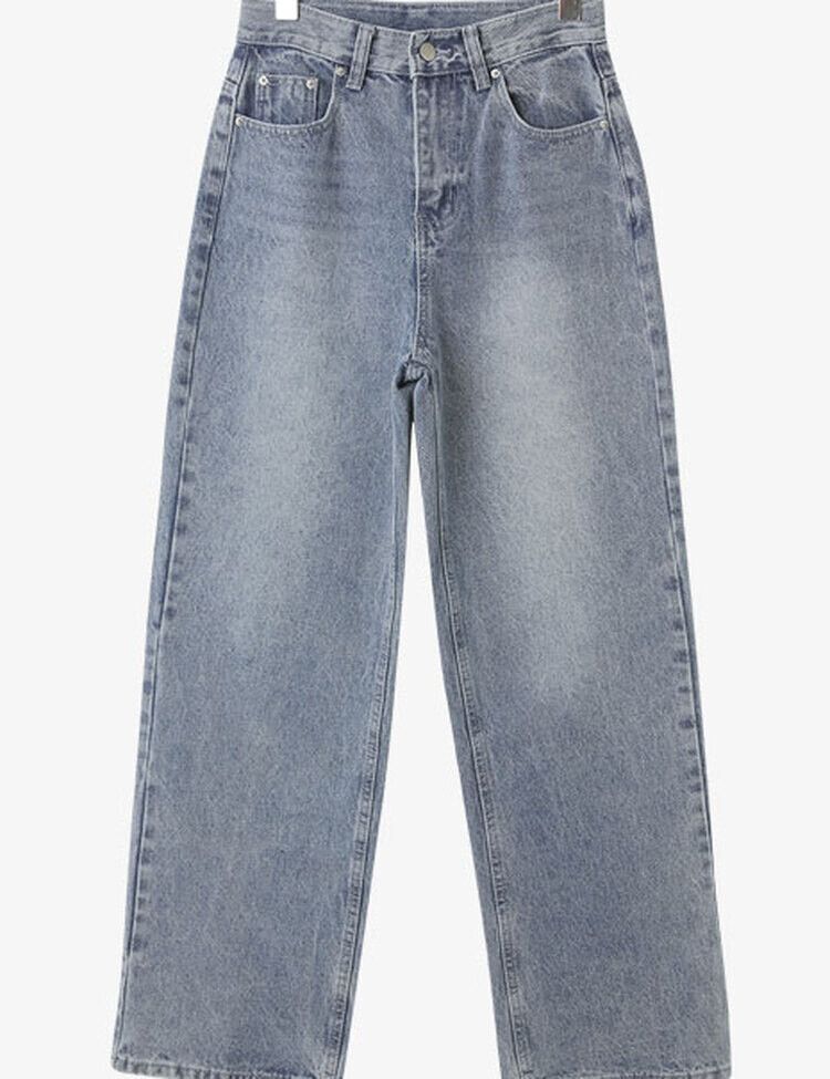 [ビンテージ!しっかり!]ワイドフィットデニムパンツ