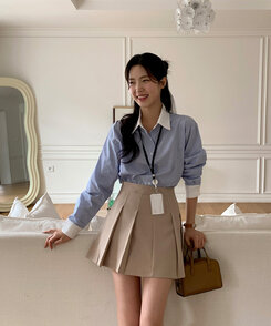 タックプリーツミニスカート｜ミニスカート｜韓国ファッション通販 SONA