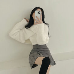 [SET]アンゴラボレロ+キャミソール IVORY