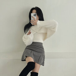 [SET]アンゴラボレロ+キャミソール IVORY