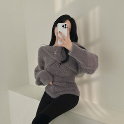 [SET]アンゴラボレロ+キャミソール CHARCOAL