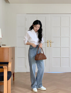 [만능셔츠/숏,롱] 매년 꺼내입는 베이직 셔츠 화이트