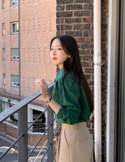 [만능셔츠/숏,롱] 매년 꺼내입는 베이직 셔츠 딥그린
