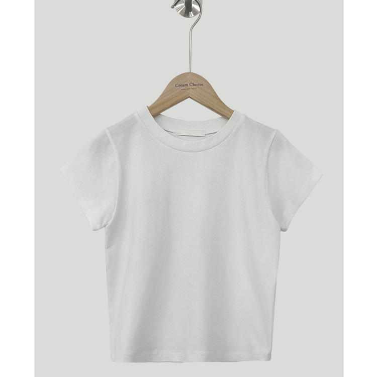 ベーシックスリムクロップTシャツ