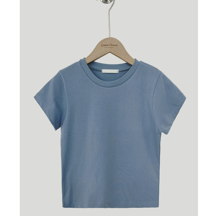 ベーシックスリムクロップTシャツ