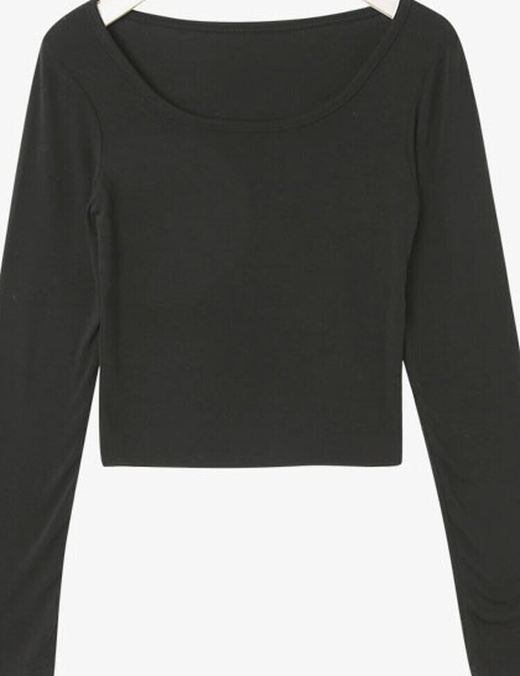 [기획] 쫀쫀 여리핏 유넥 크롭 티셔츠