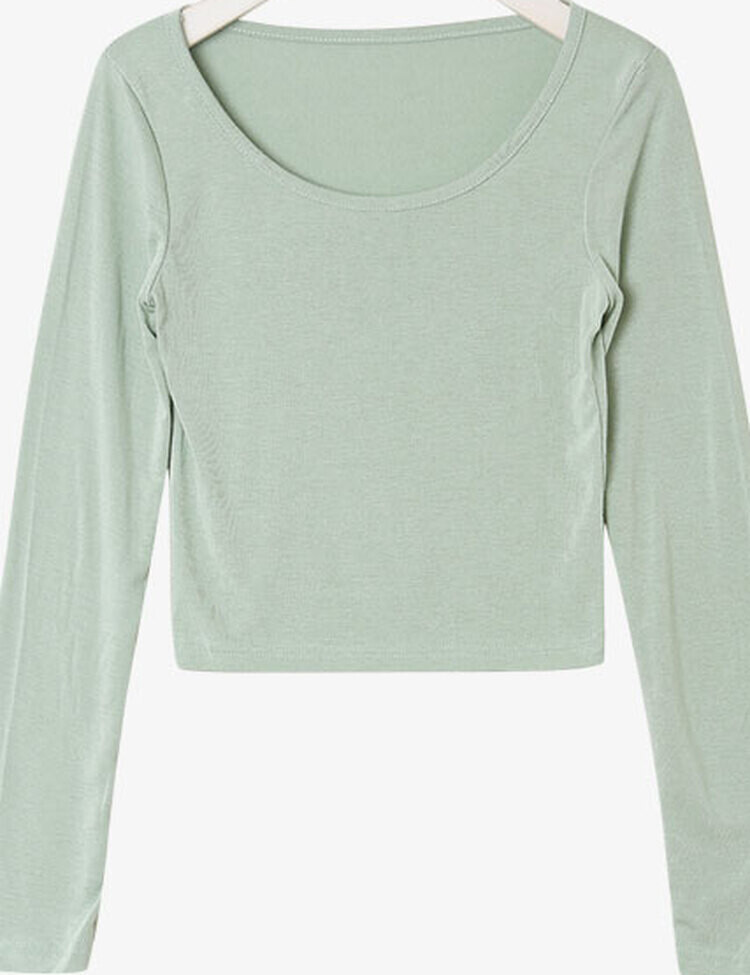 [기획] 쫀쫀 여리핏 유넥 크롭 티셔츠