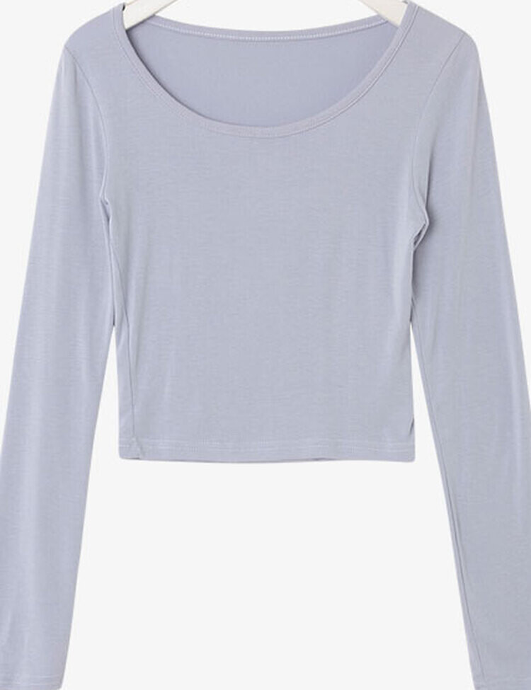 [기획] 쫀쫀 여리핏 유넥 크롭 티셔츠