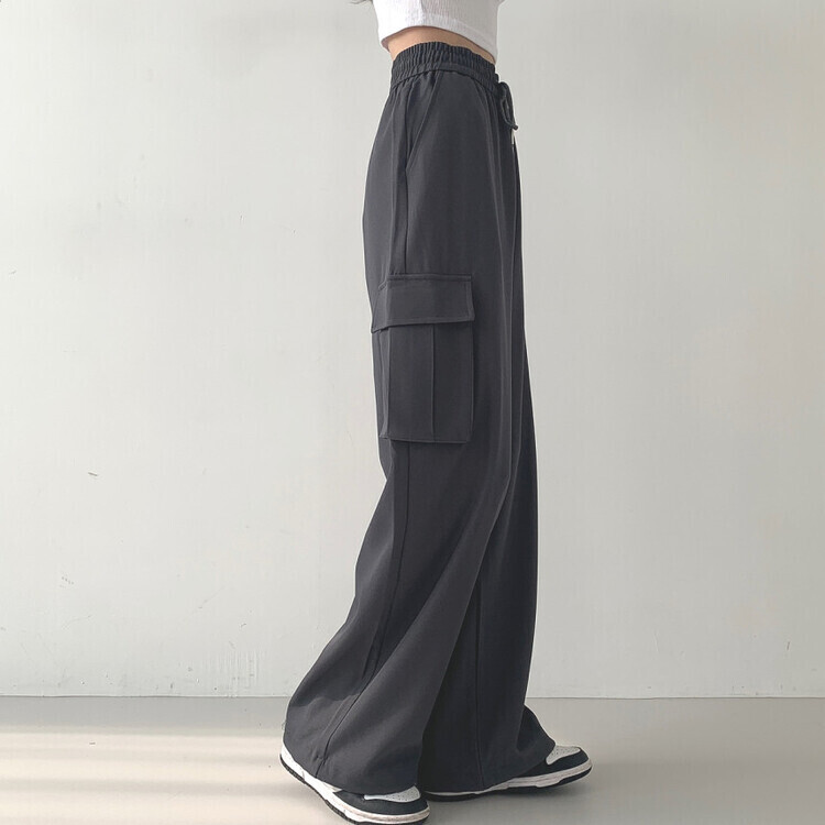 2WAYカーゴゴムパンツ グレー