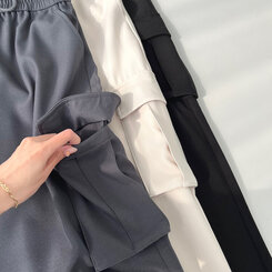 ロングパンツ 2WAYカーゴゴムパンツ