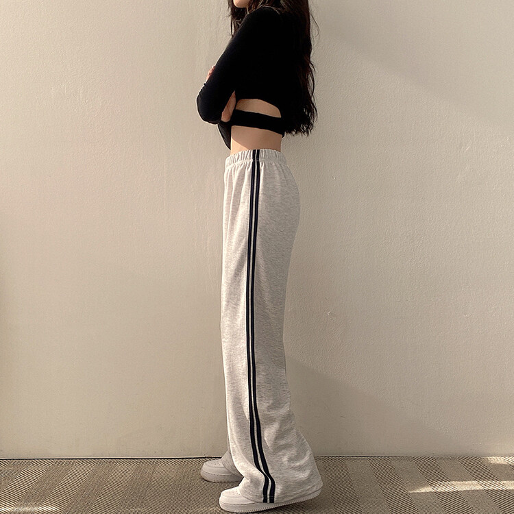 두줄 와이드 트레이닝 팬츠 6color 백오트
