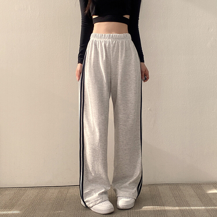 두줄 와이드 트레이닝 팬츠 6color 백오트
