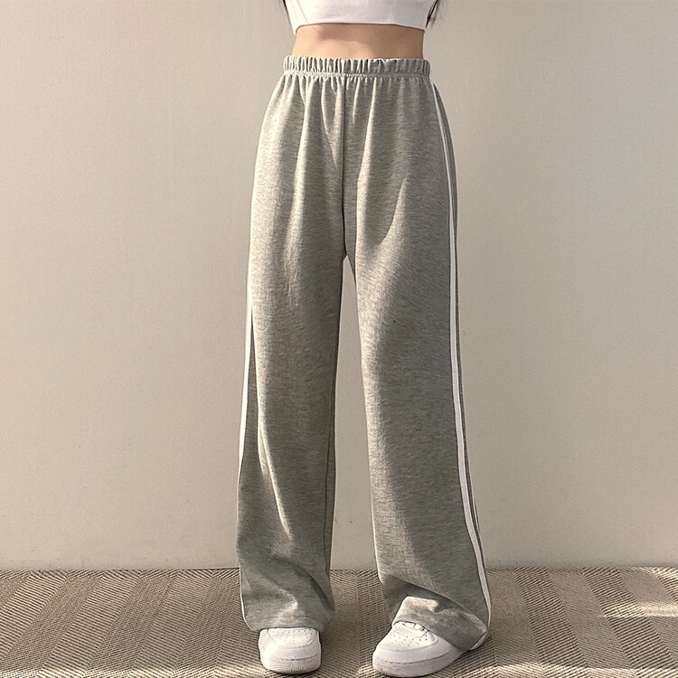 두줄 와이드 트레이닝 팬츠 6color 그레이