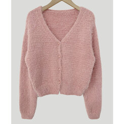 ソフトVネックニットカーディガン7色