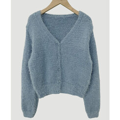 ソフトVネックニットカーディガン7色