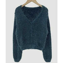 ソフトVネックニットカーディガン7色