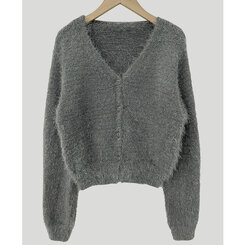 ソフトVネックニットカーディガン7色