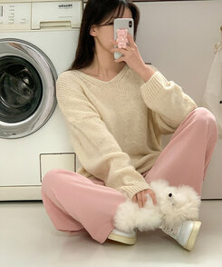 ベアーモチーフスマホグリップトック Pink