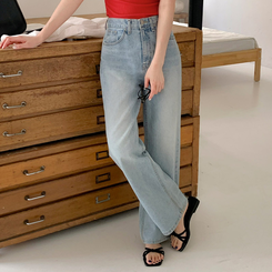 Day Jeans No.8 ウォッシュワイドデニム LIGHT BLUE