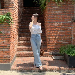 Day Jeans No.8 ウォッシュワイドデニム LIGHT BLUE